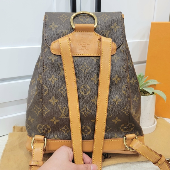 💕DISCONTINUED Very Rare Backpack LOUIS VUITTON Montsouris MM Monogram - Picture 5 of 16